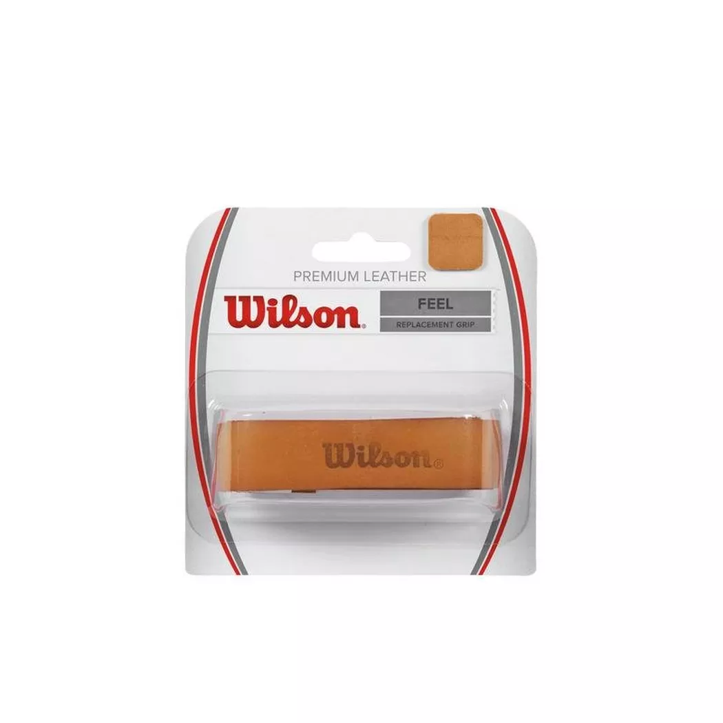 Wilson Premium Leather Replacement Grip 1 Pack-Brown
