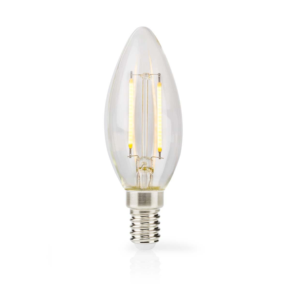 Image of Led-lampe E14 | Ljus | 2 W | 250 Lm | 2700 K | Varm Vit | Retrostil | 1 M. | Tydlig Unisex ONE SIZE