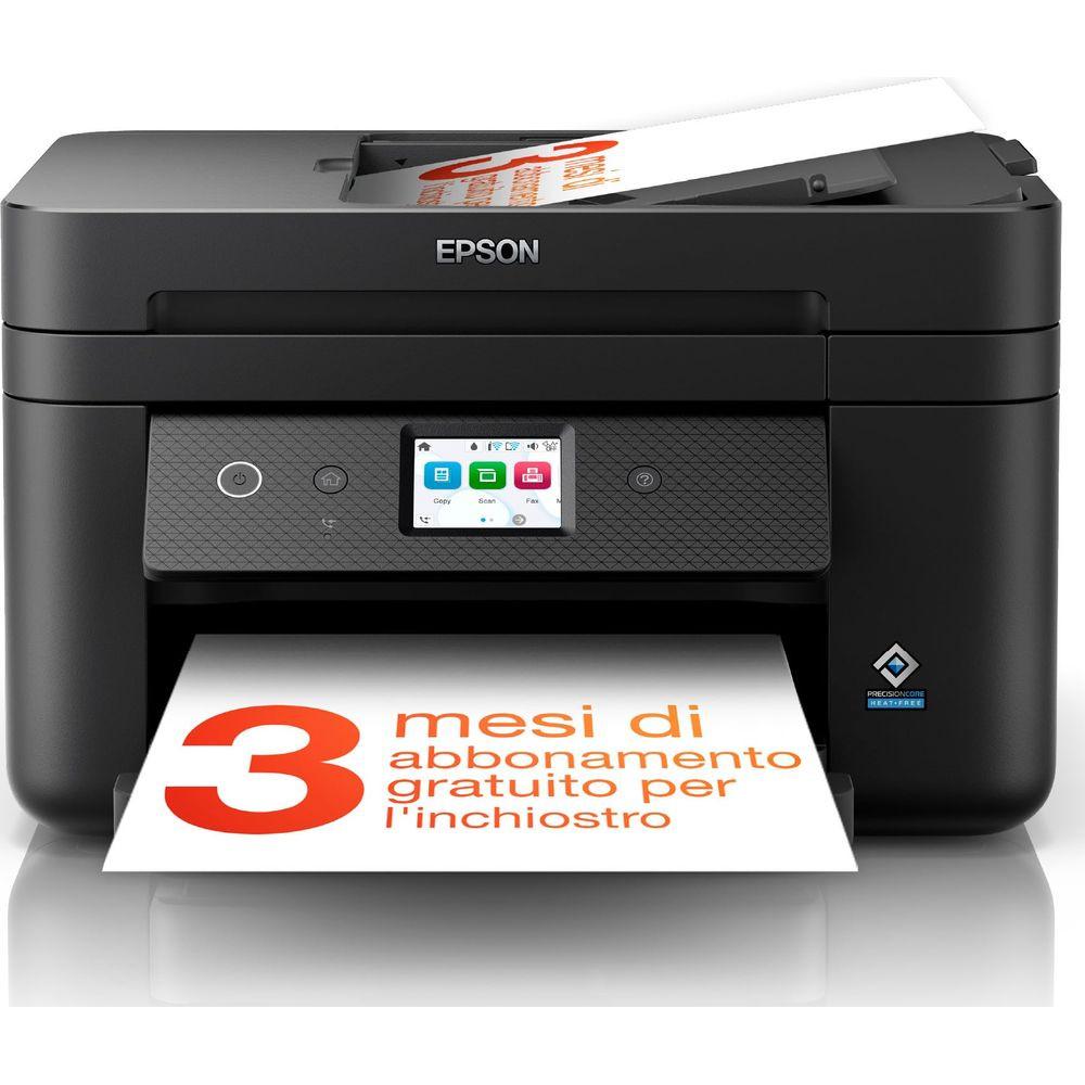 EPSON  WorkForce WF-2960DWF stampante multifunzione A4 getto d'inchiostro (stampa, scansione, copia), Display LCD 6.1 cm, ADF, WiFi Direct, AirPrint, 3 mesi di inchiostro incluso con ReadyPrint 