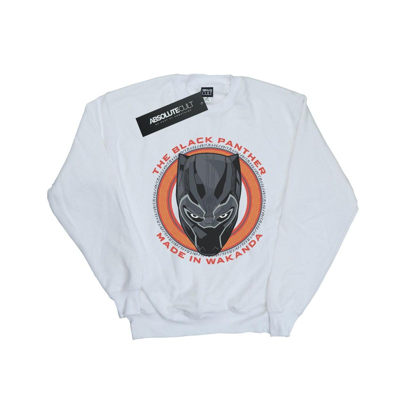 Image of Black Panther Made In Wakanda Red Sweatshirt Jungen Weiss 128