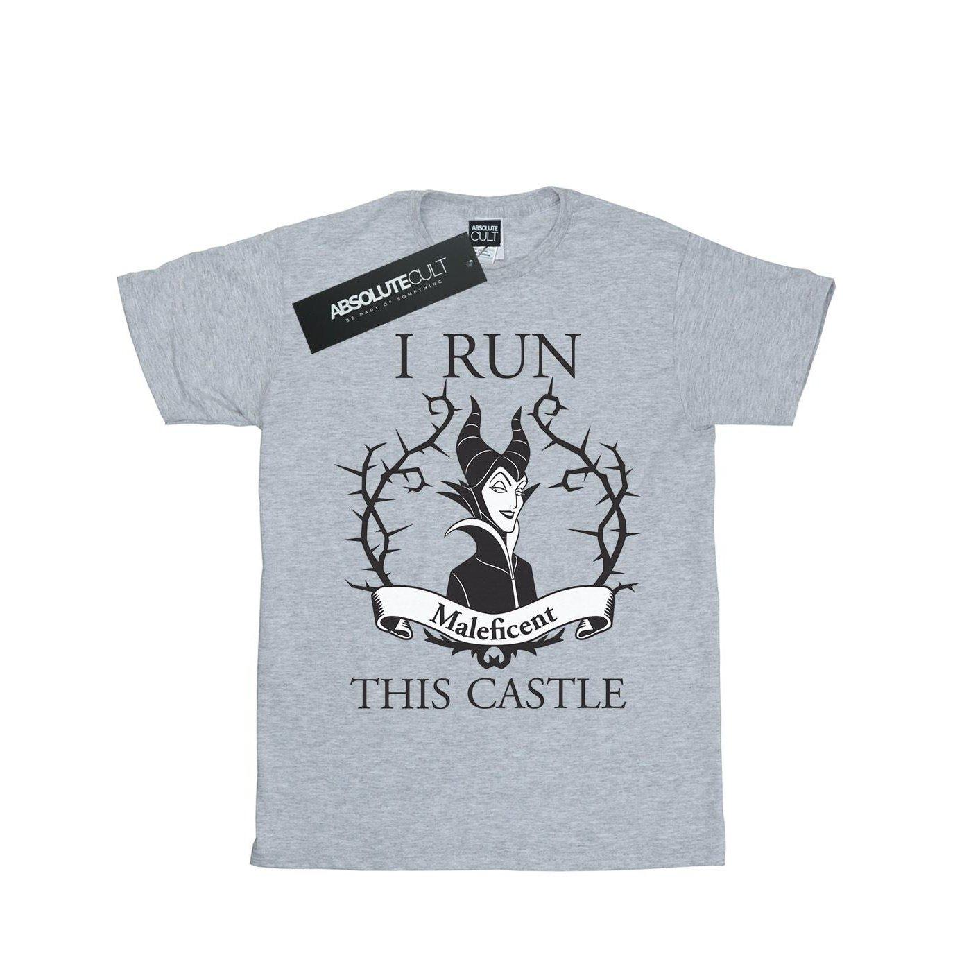 Image of Maleficent I Run This Castle Tshirt Unisex Grau 128
