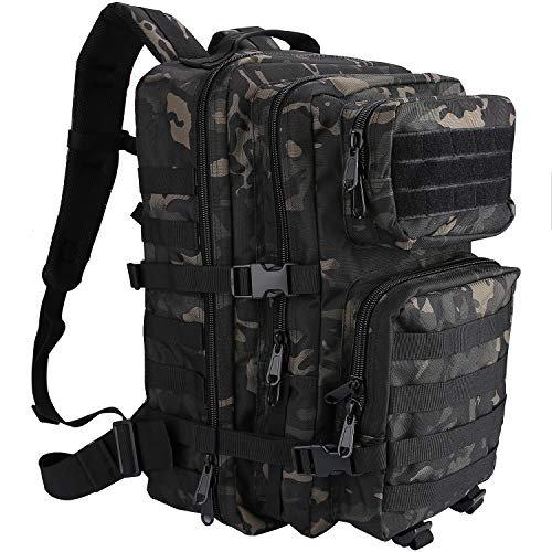 Only-bags.store Militär Taktischer Rucksack Große Kapazität 3 Tage Armee Assault Pack Bag Camoblack  