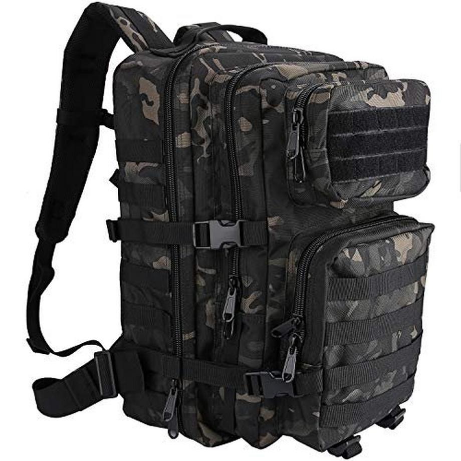 Only-bags.store Sac à dos Militaire Tactique Grande Capacité 3 Jours Sac d'Assaut Armée Camoblack  