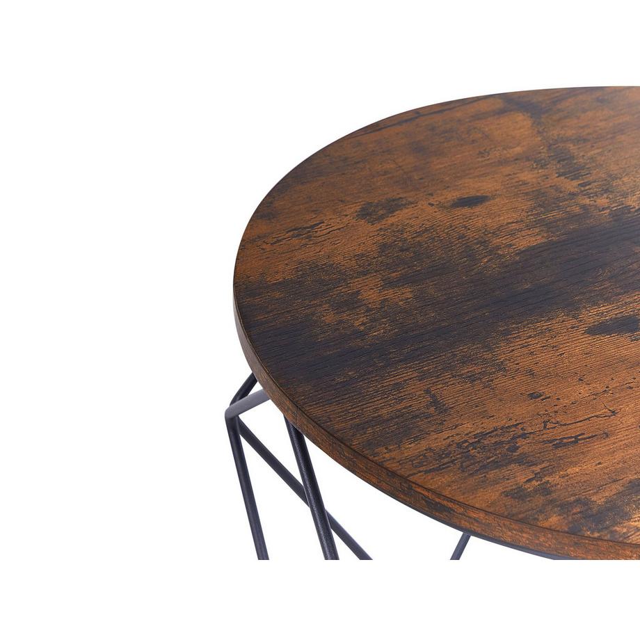 Beliani Lot de 2 tables basses en Panneau de particules de bois Moderne BRUNI  