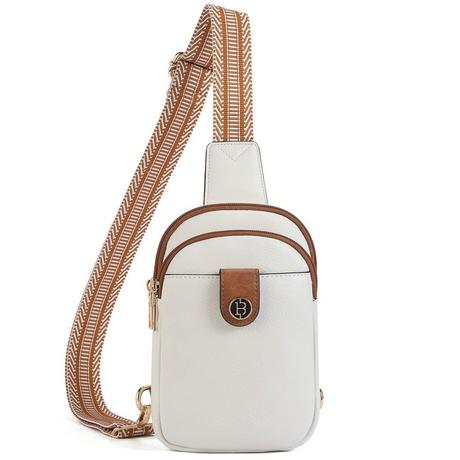 Only-bags.store Sling Bag Kleine Umhängetasche Brusttasche PU Leder  