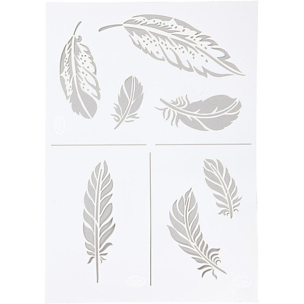 Image of 26978 Schablone Weiß Kunststoff Malschablone Weiss