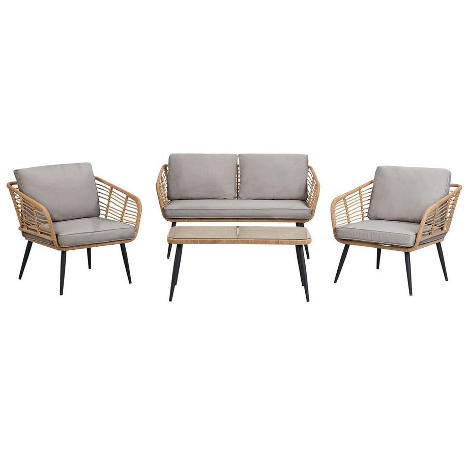 Beliani Set da esterno en Rattan sintetico Retrò CORINTH II  