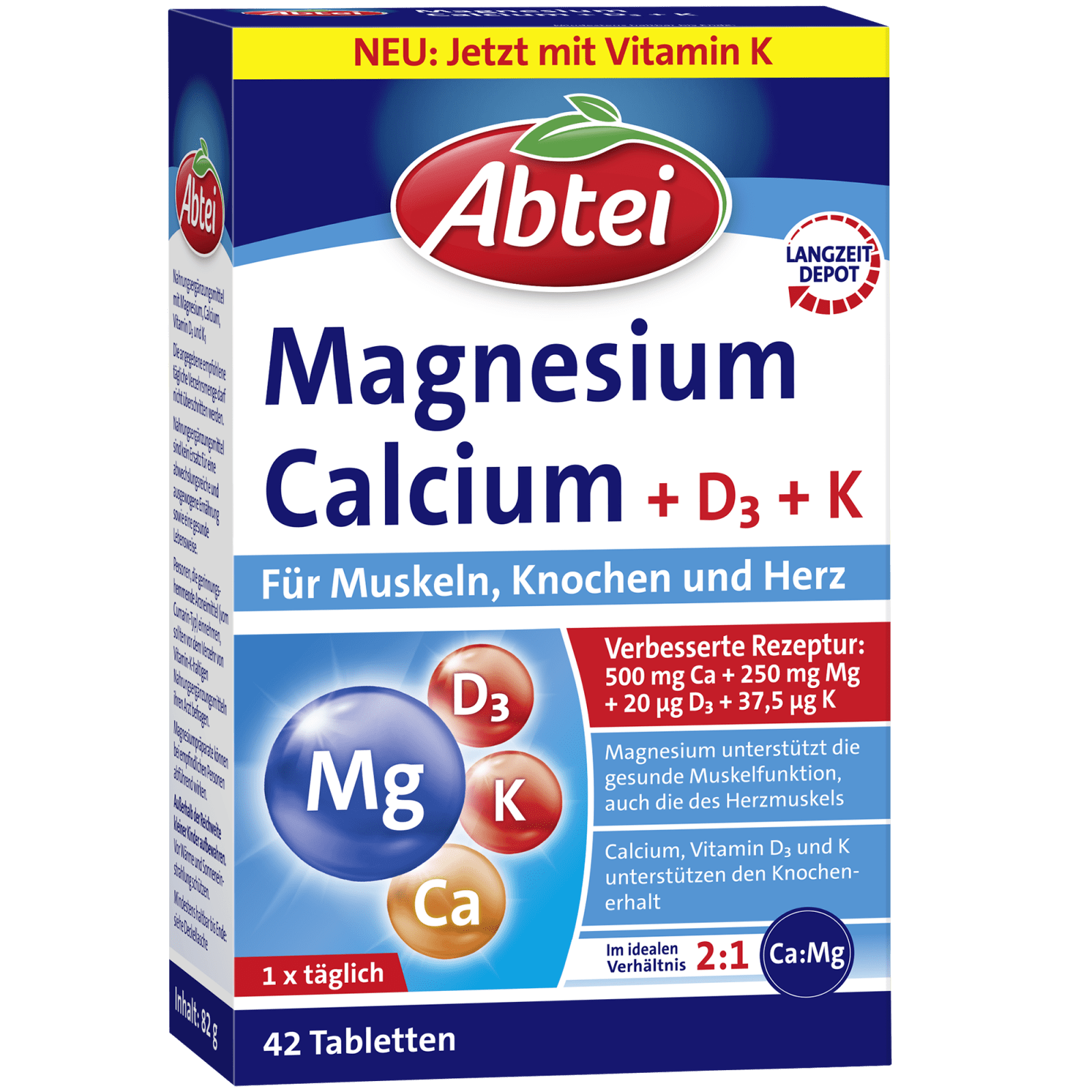 Abtei  Magnesium Calcium + D3 