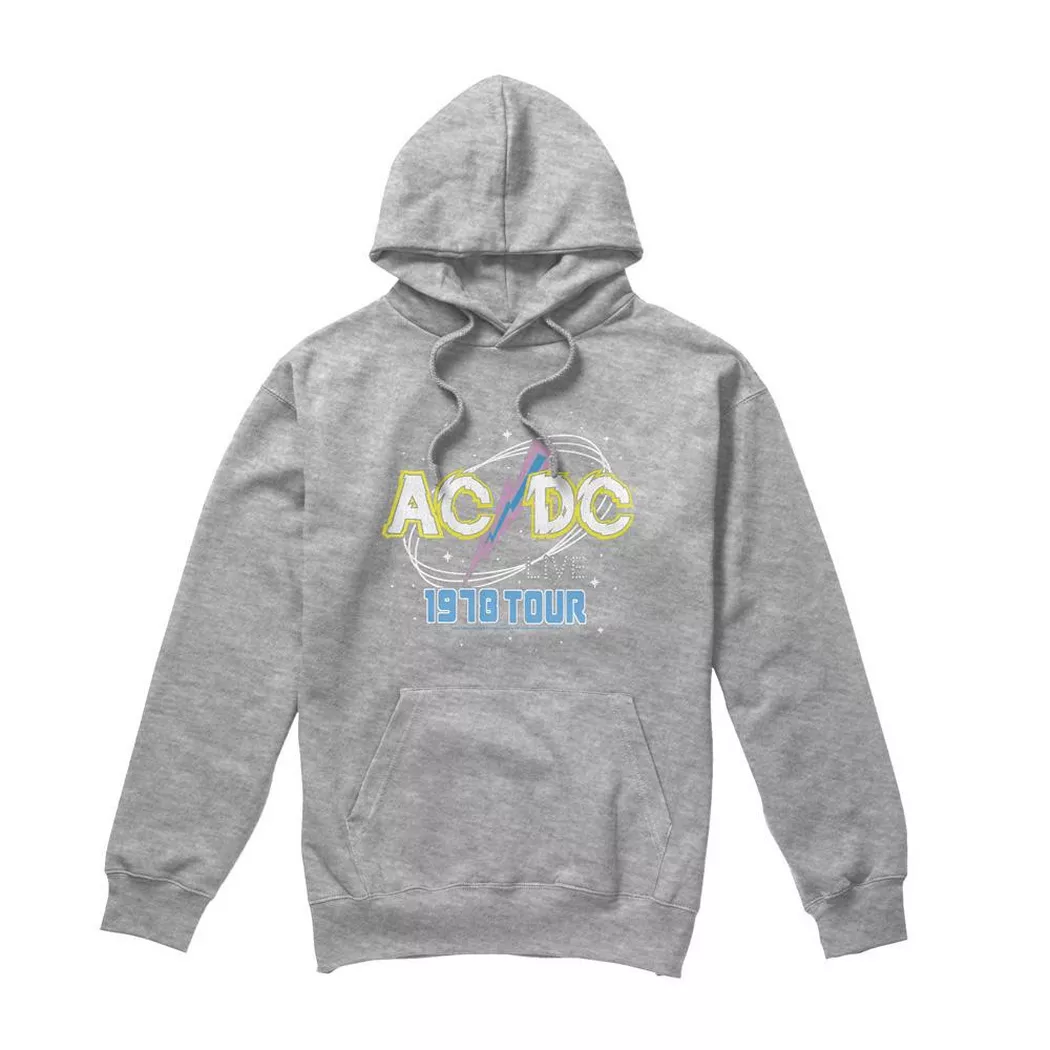AC/DC - ACDC Live Kapuzenpullover, für Damen, Spacegrau, Größe M