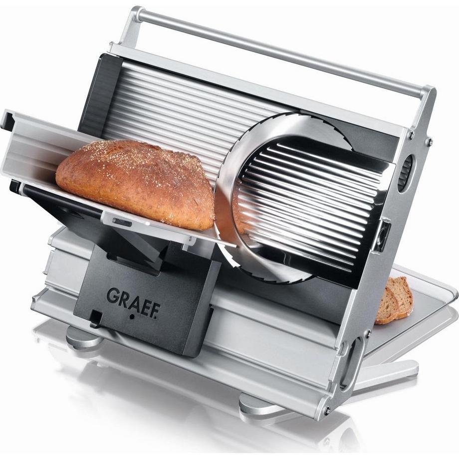 GRAEF UNA 10 AFFETTATRICE ELETTRICO 170 W NERO, GRIGIO, ACCIAIO INOX PLASTICA, ACCIAIO INOX