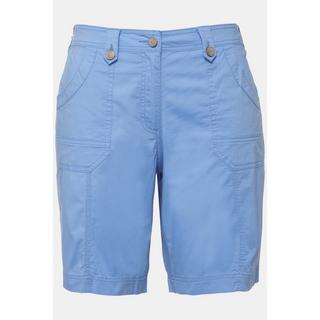 Ulla Popken  Cargo-Bermuda, Komfortbund, 4-Pocket-Schnitt 