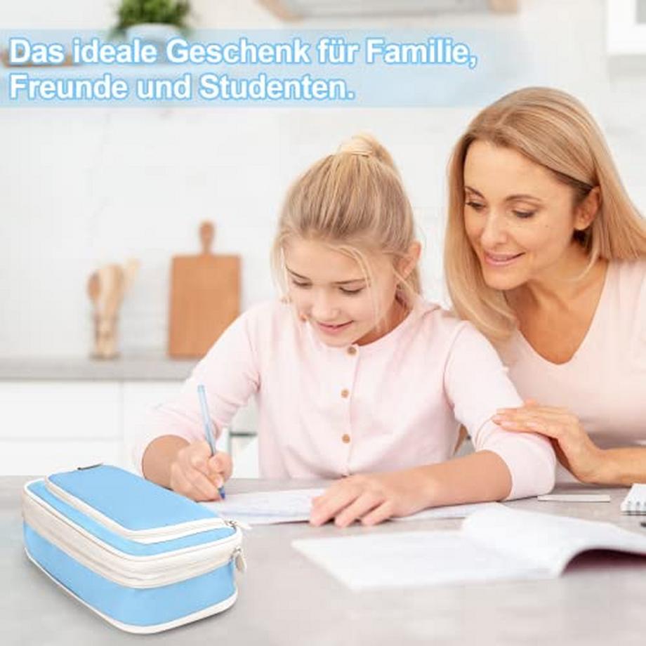 Only-bags.store Federmäppchen, Federmäppchen mit Tragegriff, Ästhetisches Federmäppchen Schulbedarf Federmäppchen Schreibwaren für Schule Büro  