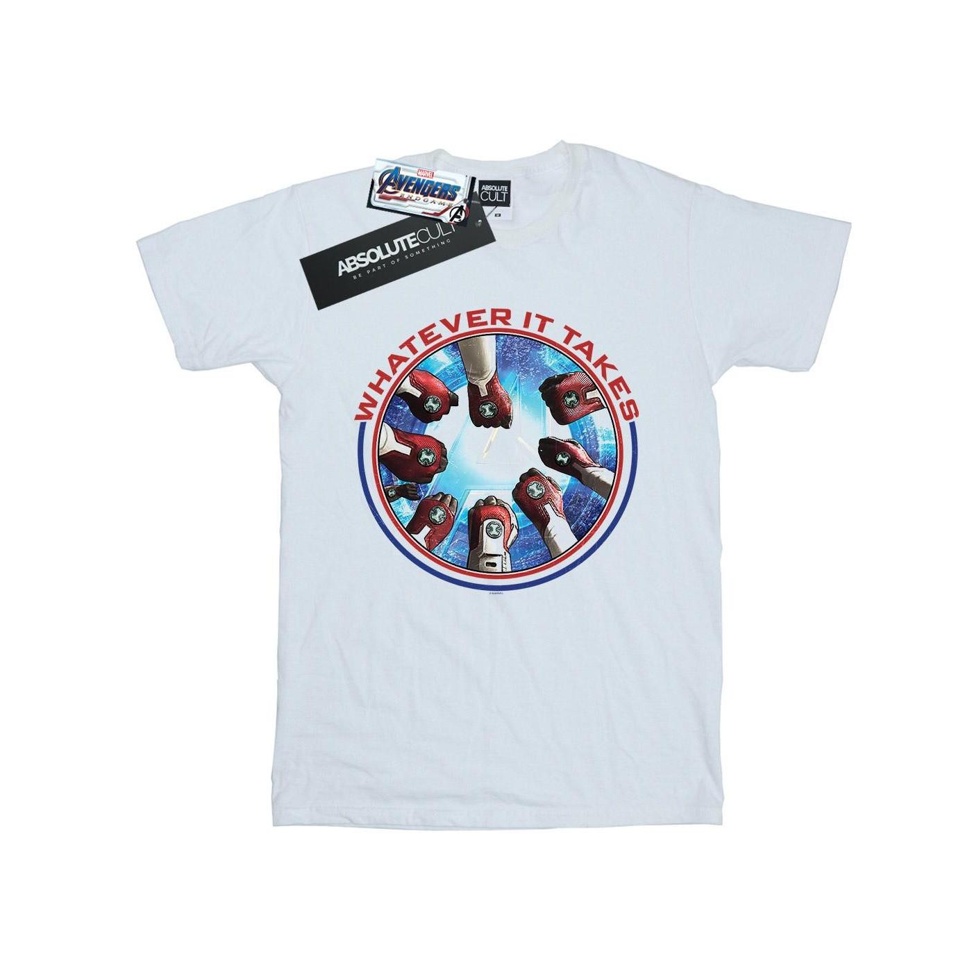 Image of Avengers Endgame Whatever It Takes Fists Tshirt Unisex Weiss 140/146