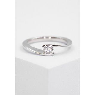 MUAU Schmuck  Solitaire Ring Diamant 0.25ct. Weissgold 750 