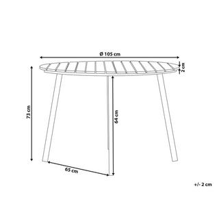 Beliani Tavolo da giardino en Legno plastico Moderno CAVOLI  