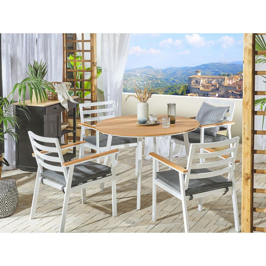 Beliani Tavolo da pranzo da giardino en Legno plastico Scandinavo CAVOLI  