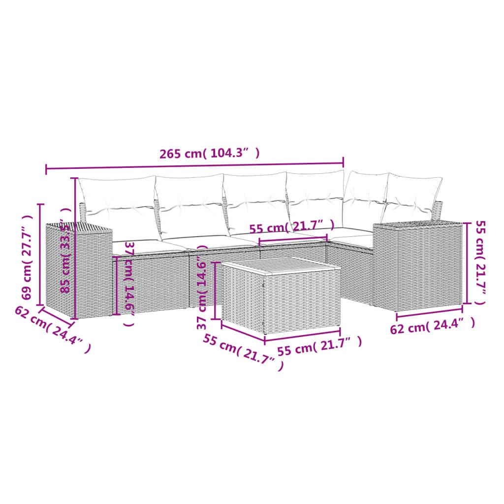 VidaXL Garten sofagarnitur poly-rattan  