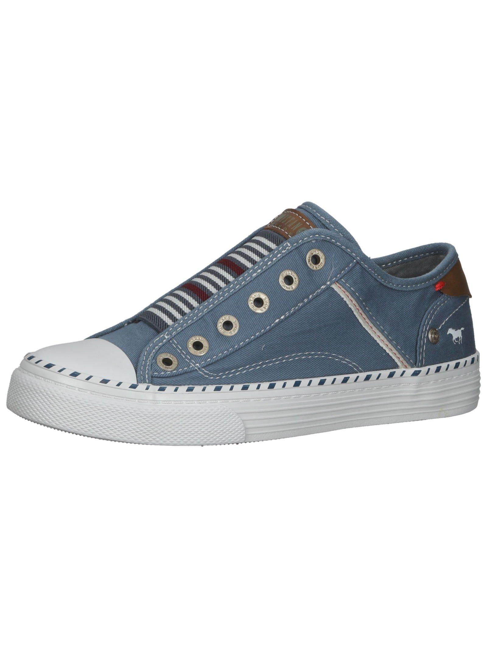 MUSTANG Damen Sneaker – Slip-On-Design, Weiches Textil