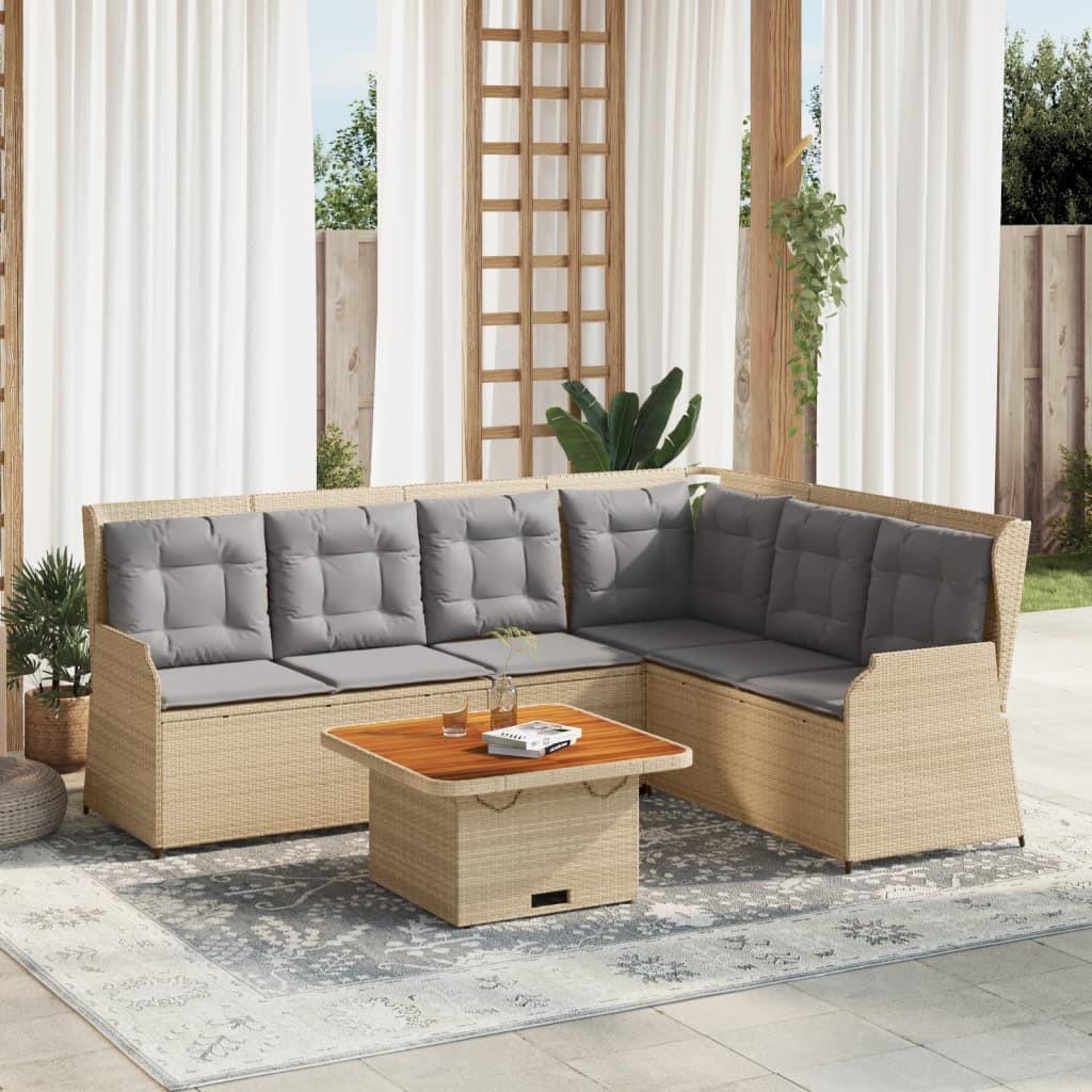 VidaXL set salotti da giardino Polirattan  