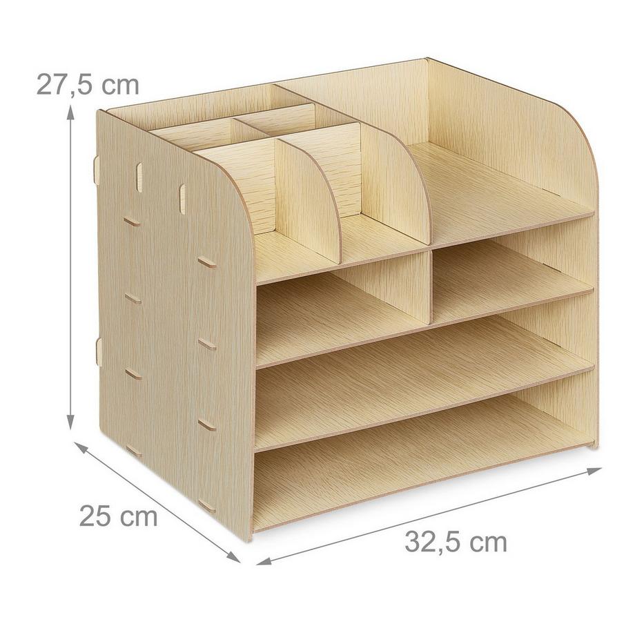 B2X Organiseur de bureau avec compartiment de rangement  