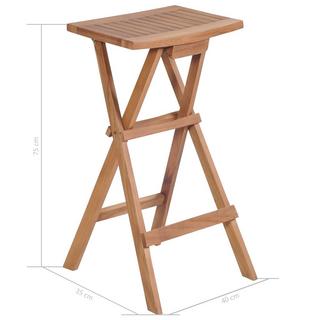 VidaXL Tabouret de bar bois  