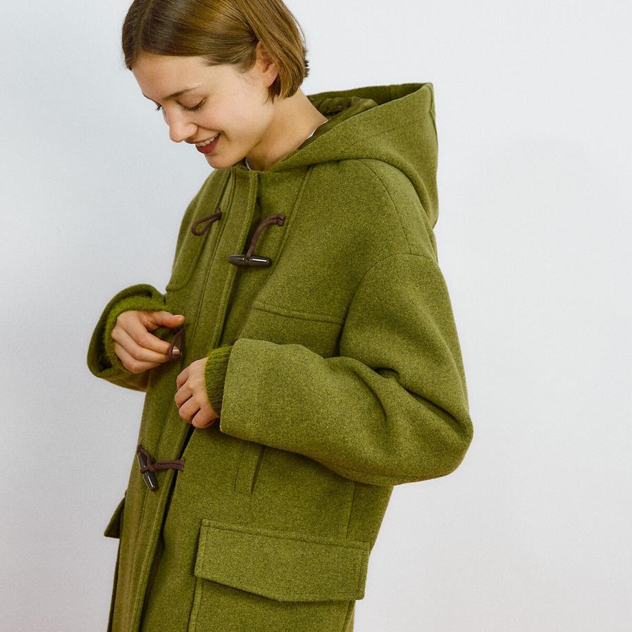 La Redoute Collections Long Duffle-coat à Capuche  