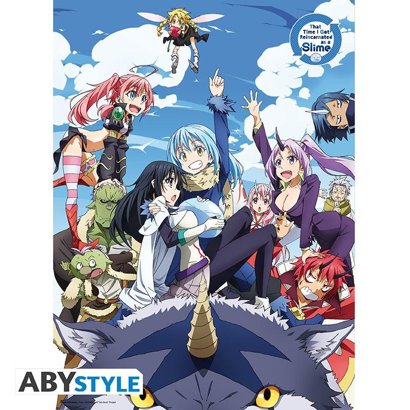 Abystyle Poster - Flat - Tensei Shitara Slime Datta Ken - Gruppe  