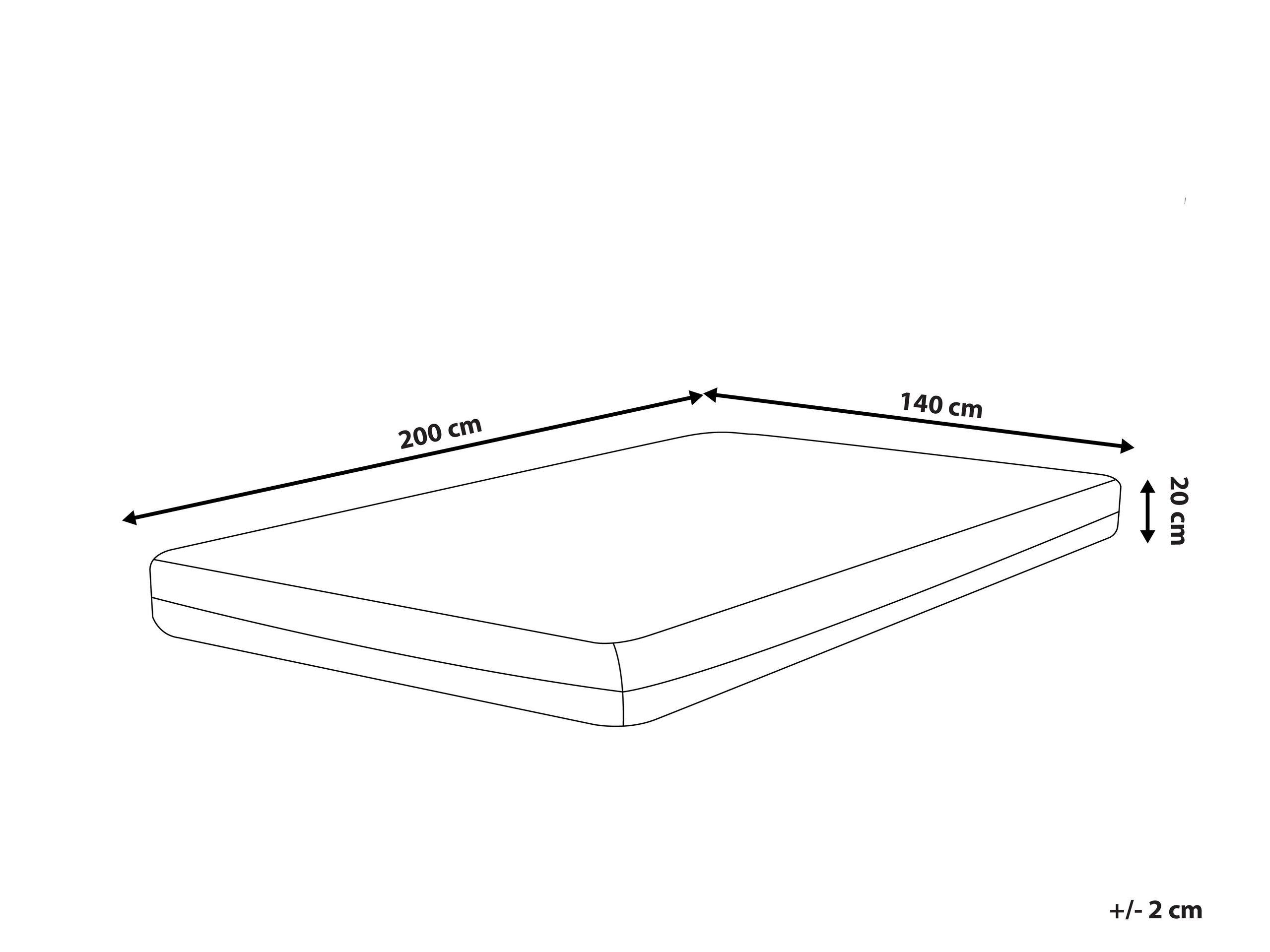 Beliani Matelas à memoire de forme en Polyester GLEE - Dur  