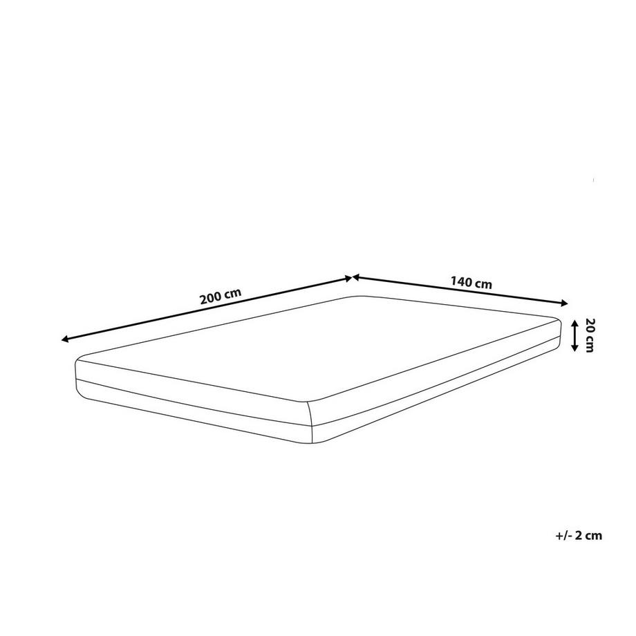 Beliani Materasso in Memory Foam en Schiuma PU  GLEE  