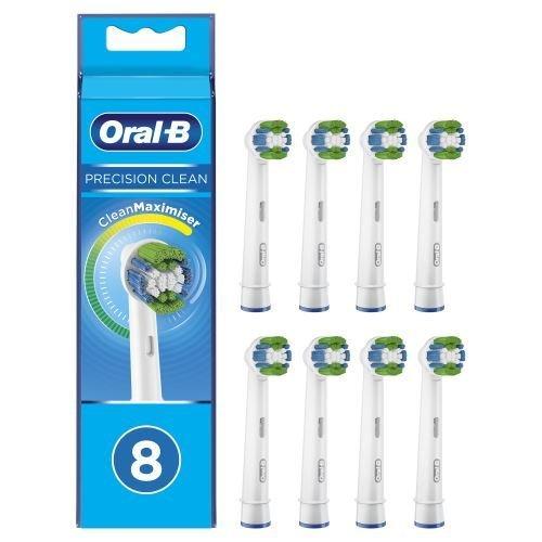 Oral-B  Dental Zubehör Precision Clean Bürstenkopf mit Clean Maximizer Technologie, 8 Stück WeiàŸ 