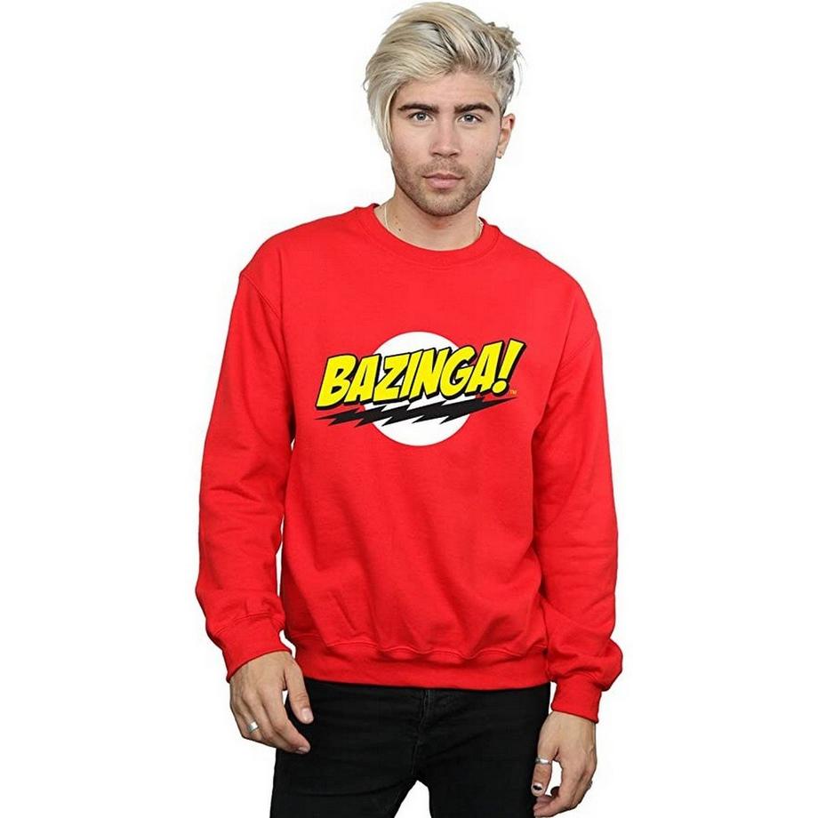 The Big Bang Theory Bazinga Grafik Print Sweatshirt  