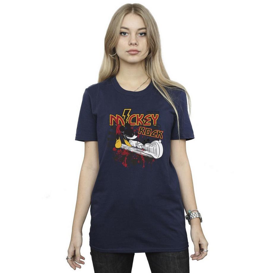 Disney Mickey Rock T-Shirt Maniche Corte  