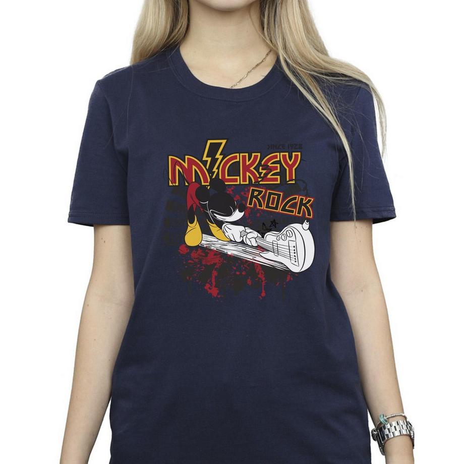 Disney Mickey Rock T-Shirt Maniche Corte  