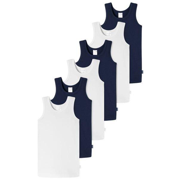 Image of 6er Pack Kids Boys 955 Organic Cotton - Unterhemd Jungen Marine 140