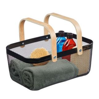 Northix Quadratischer Drahtkorb mit Griff  