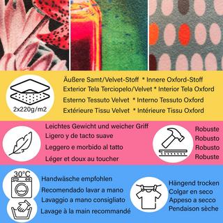 Only-bags.store Ästhetische Tragetasche mit Reissverschluss Bedruckter Jutebeutel  