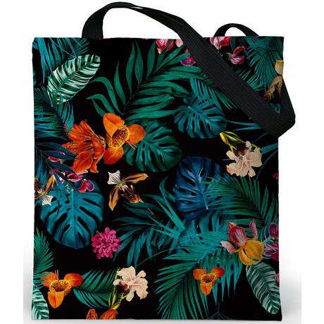 Only-bags.store Ästhetische Tragetasche mit Reissverschluss Bedruckter Jutebeutel  