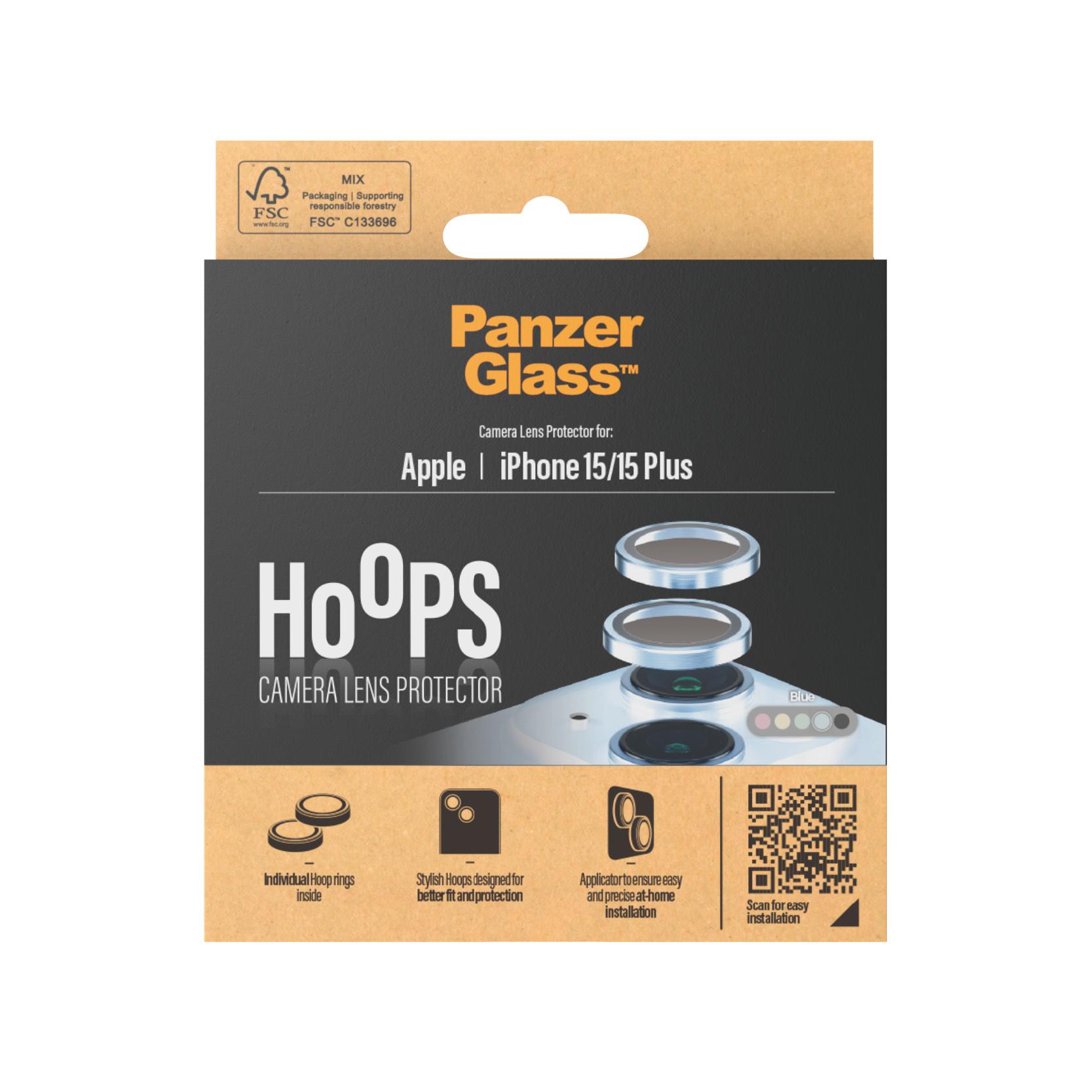 PanzerGlass  ® Hoops™ Kameraschutz iPhone 15 | 15 Plus | Blau 