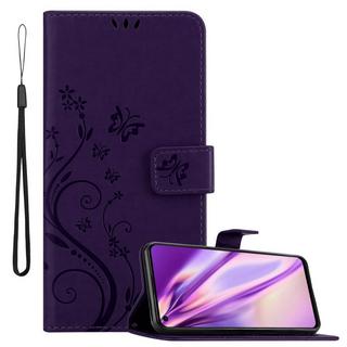 Cadorabo  Housse compatible avec Oppo FIND X3 LITE - Coque de protection au design floral avec fermeture magnétique, fonction de support et emplacements pour cartes 