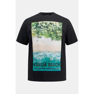 JP1880  T-Shirt, Halbarm, Foto Print, Rundhals 