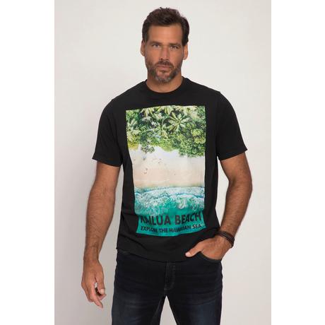 JP1880  T-Shirt, Halbarm, Foto Print, Rundhals 