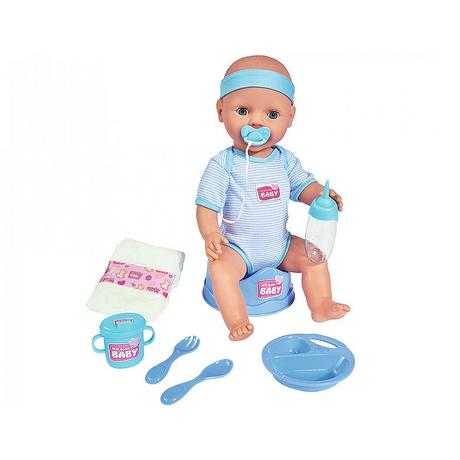 Simba  New Born Baby Babypuppe Blau (43cm) 