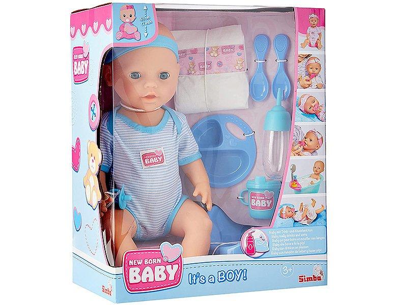 Simba  New Born Baby Babypuppe Blau (43cm) 