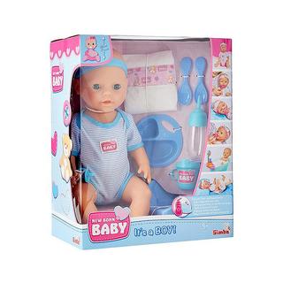 Simba  New Born Baby Babypuppe Blau (43cm) 