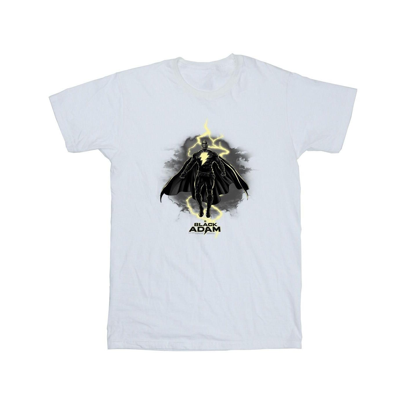 Image of Black Adam Hovering Bolt Tshirt Herren Weiss 5XL
