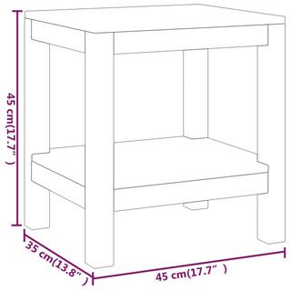 VidaXL Table d'appoint de salle de bain teck  