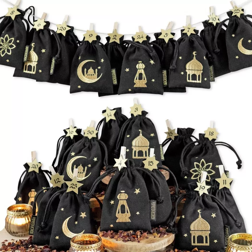 Papierdrachen - Ramadan Kalender Säckchen, One Size