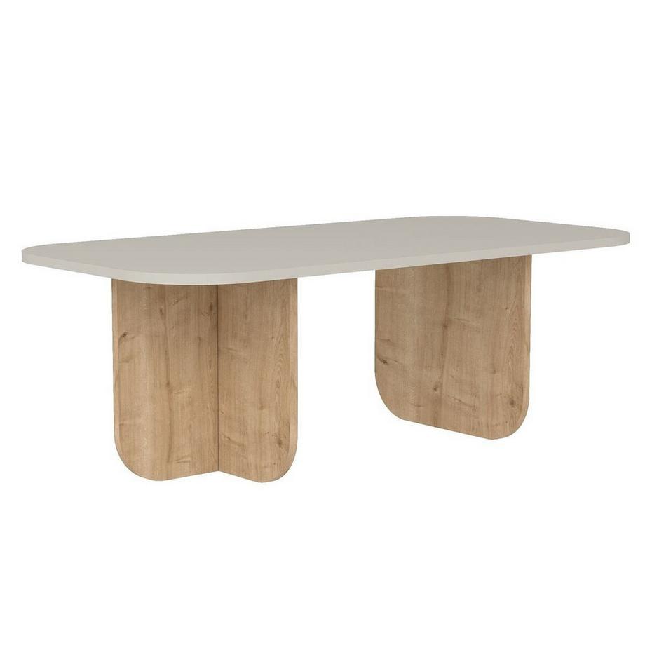 Calicosy Table basse rectangulaire avec plateau aux bords arrondis L120 cm - BECAJ  