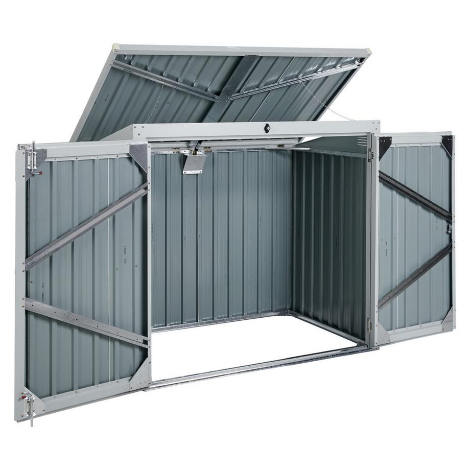 Beliani Geräteschuppen aus Stahl  MOENA  