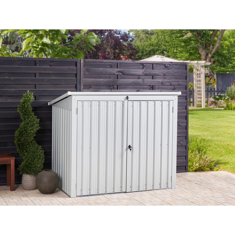 Beliani Geräteschuppen aus Stahl  MOENA  